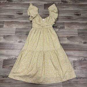 NWT Tuckernuck Hyacinth House Sweatheart Shae Floral Ruffle Midi Dress Ditsy S